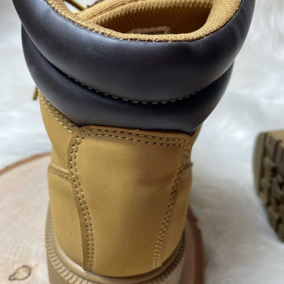 Brahma Combustion Steel Toe Work Boots Tan - Picture 3 of 12